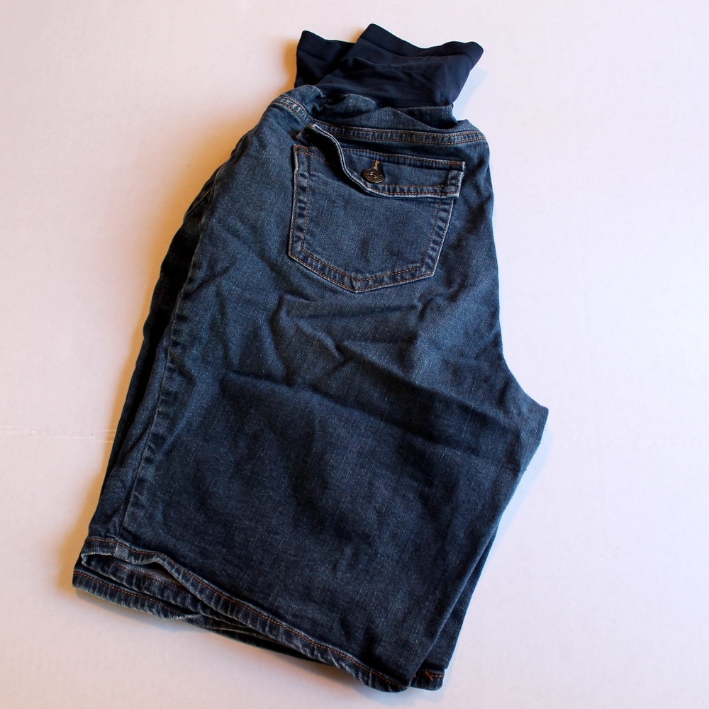 Indigo Blue Maternity Shorts 2X